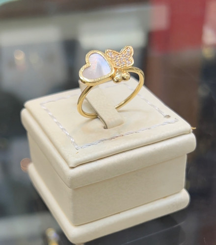 خاتم صدف 18k