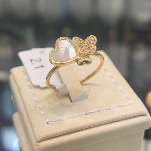 خاتم صدف 18k