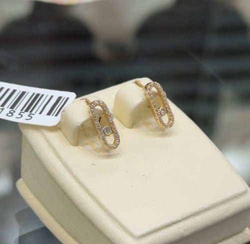 حلق عيار 18k