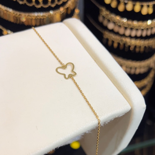 سوارة فراشة 18k