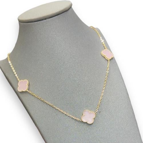 عقد ثلاث وردات 18k