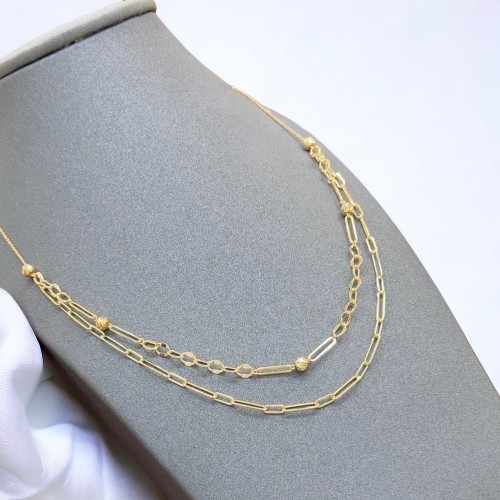 عقد جنزير 18k