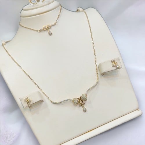 طقم تصميم الماس 18k