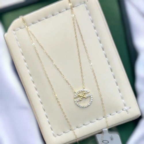 عقد شومية ناعم 18k