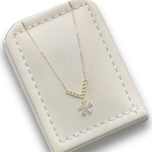 عقد جنزير ناعم 18k