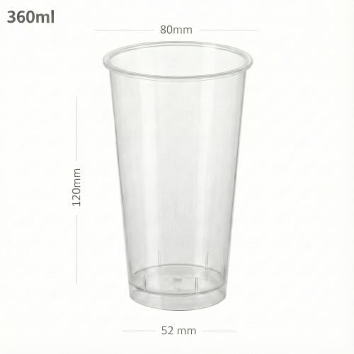 360ml/80mm Clear PP Plastic Cup 500/ctn