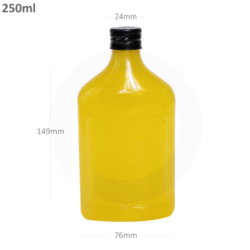 250ml D PET Plastic Cold Brew Bottle Black Alu Cap...