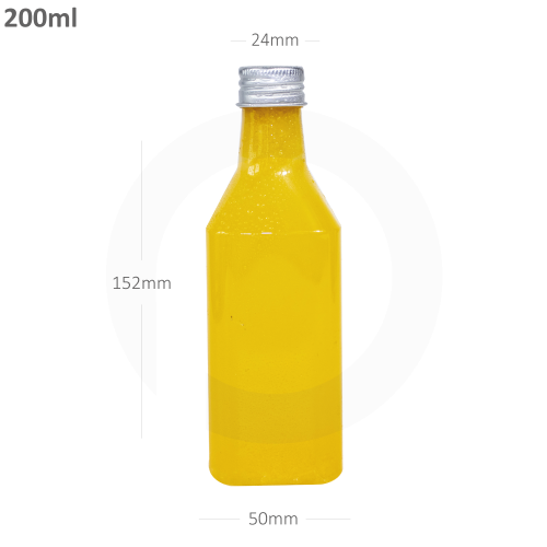 200ml PET Plastic Bottle with Alu Cap 300/ctn