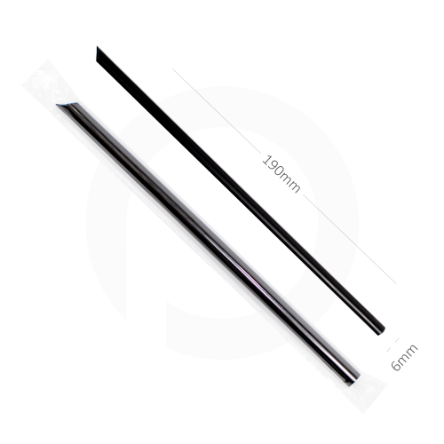 مزاز 6×190 مم بلاستيك اسود بغلاف بلاستيك شفاف 4000...