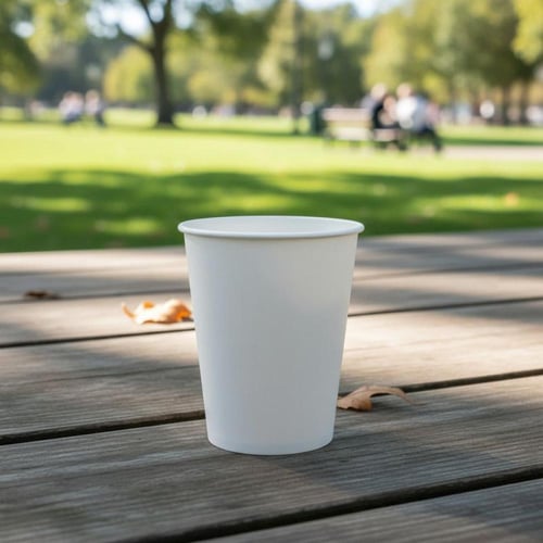 12oz Single Wall White Paper Cup 1000/ctn