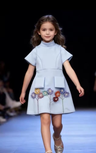 فستان بناتي انيق يصلك خلال ١٤ يوم عمل