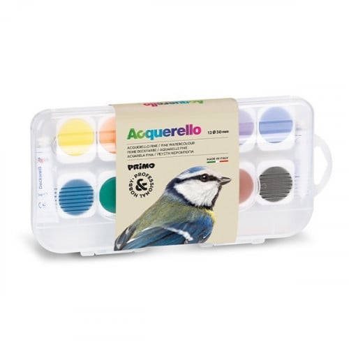 أقراص ألوان مائية دقيقة بآلية قابلة للإزالة ، 12 ل...