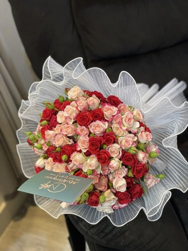 بوكيه 30 غصن بيبي روز