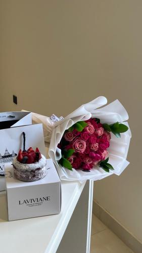 بوكيه الروز والبيبي روز و ريد فلفيت