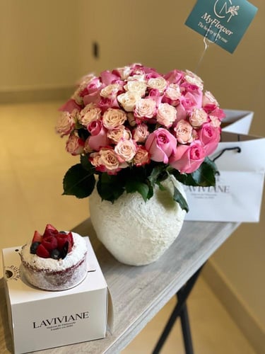 فازة الروز والبيبي روز و ريد فلفيت