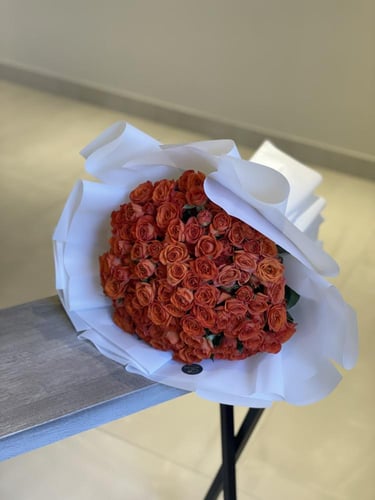 بوكيه 30 غصن بيبي روز