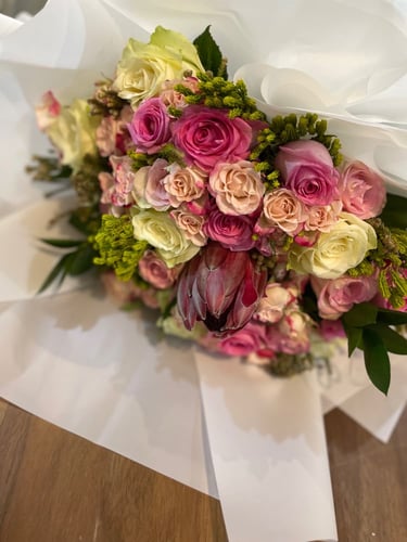 بوكيه مكس روز و بيبي روز وكيب مكس