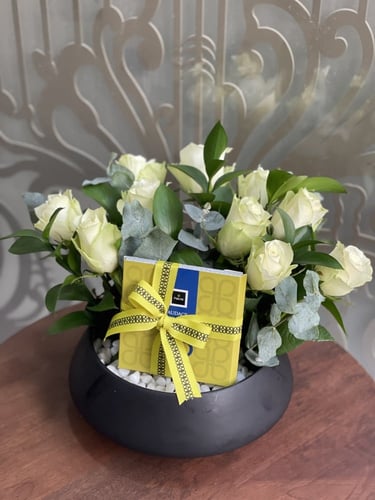 ورد جوري و شوكولاته