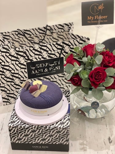 كيك بلو فلفت و فازة سمك