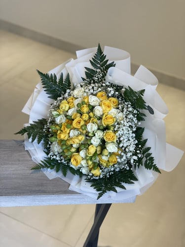 بوكيه 20 غصن بيبي روز