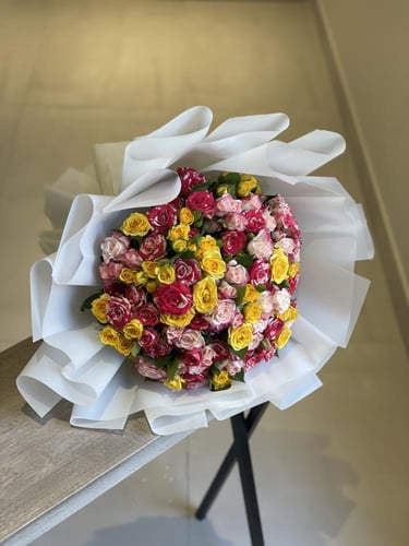 بوكيه 30 غصن بيبي روز