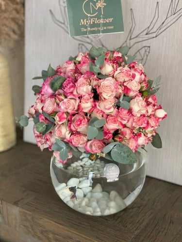 فازة سمك 20 غصن بيبي روز