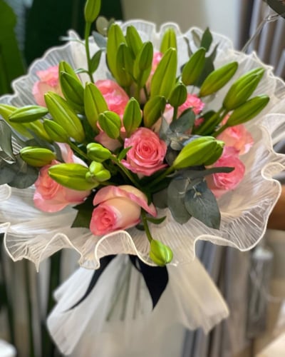 بوكيه الليليوم و الجوري