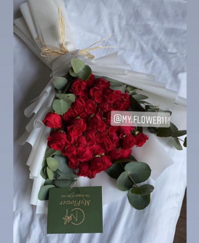 بوكيه 20 غصن بيبي روز