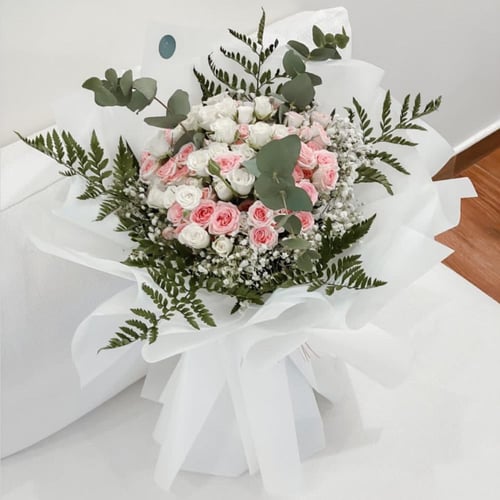 بوكيه 20 غصن بيبي روز