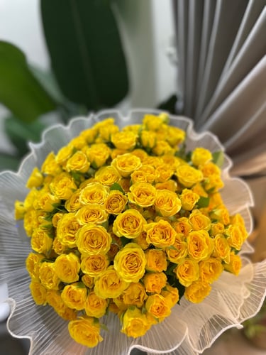 بوكيه 30 غصن بيبي روز