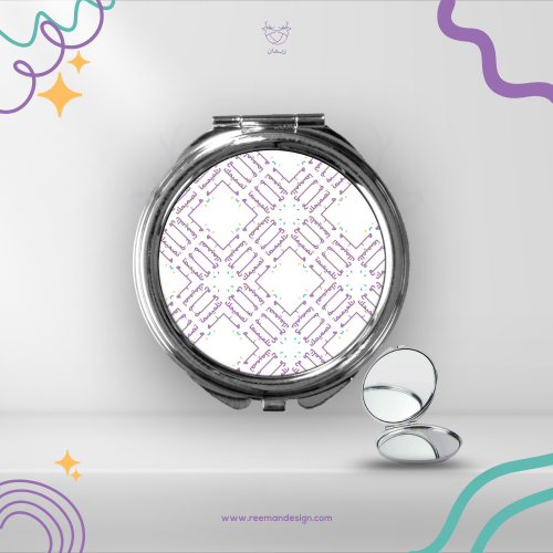 طباعة تصميم خاص على مراية بحجم صغير