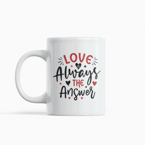 كوب عيد الحب Love is always the answer