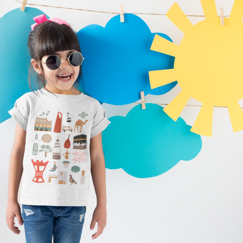 تيشرت معالم السعودية اليوم الوطني السعودي 92