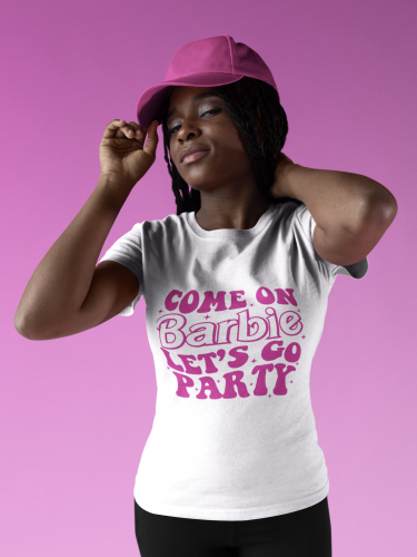 تيشرت باربي come on Barbie lets go party