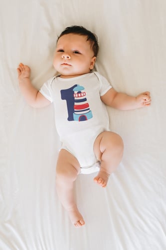 طقم بربتوزات أطفال للتصوير بثيم البحر للجنسين