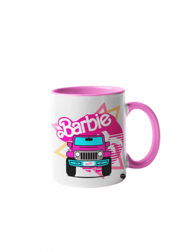 كوب شعار وسيارة باربي