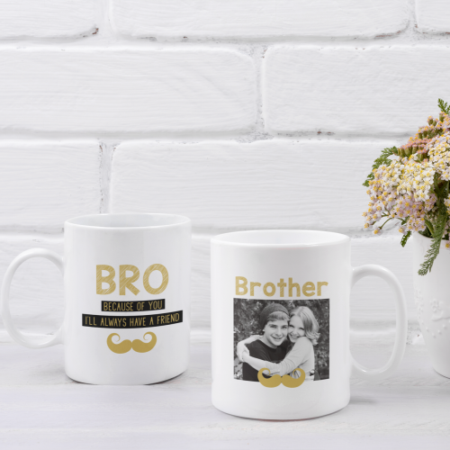 كوب تصميم الأخ مع إضافة صور