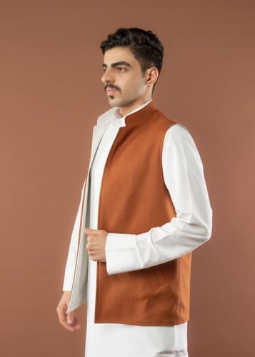 سيدري جوخ دبل فيس ابيض/جملي