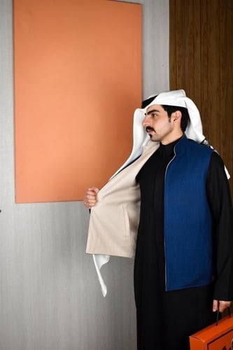 سديري كحلي مع بيج