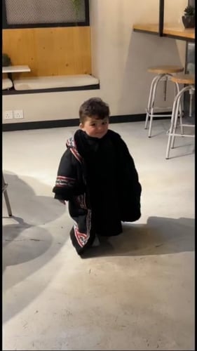 فروة شتوي ولادي بناتي رجالي مع كتابة الاسم