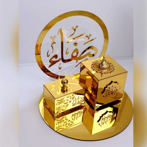 طقم مبخره اكرلك مكون من 3 قطع بلاسم