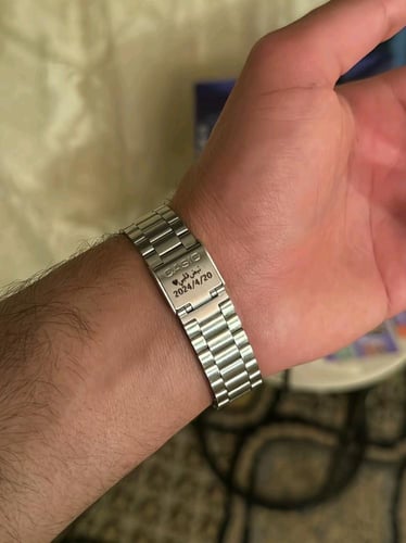 ساعة كاسيو LTP فضي - بحفر حسب الطلب