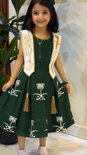 فستان المملكه اليوم الوطني