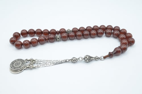 سبحة فاتوران لون كبدي يشف