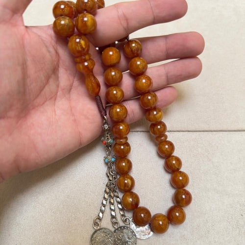 سبحة فاتوران لون جميل كركوشه فضة