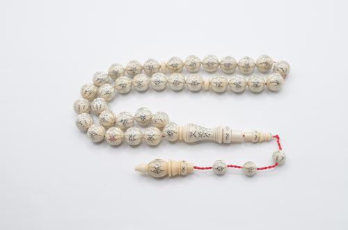 عاج ناب الفيل مطعم بالفضة