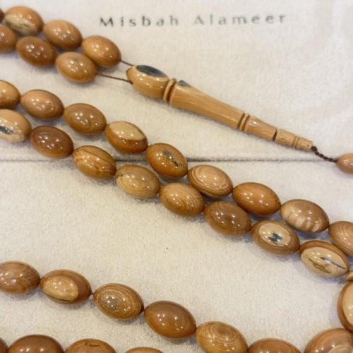 سبحه عاج الماموث المنقرض النادر خراطه ورشة الكهرما...