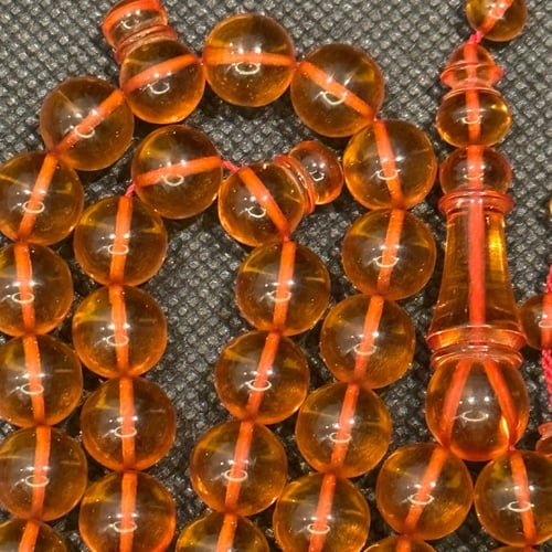 سبحه فاتوران ألماني لون عسلي خراطه مصنع الفن