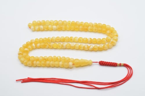 سبحة كهرمان كالنجرادي فرز ناعم 108 خرزه