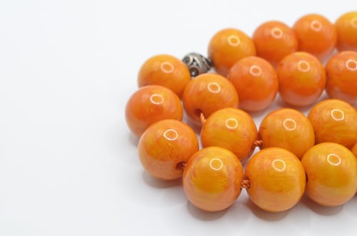 سندلوس مسكي ألماني لون مشمشي مع كركوشه فضه 925